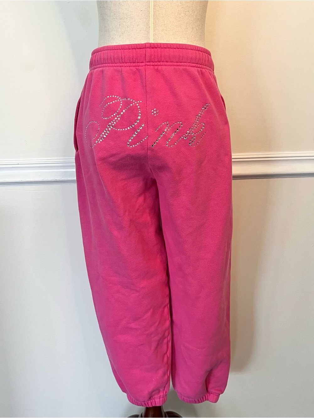Victorias Secret PINK Rhinestone Graphic Sweatpants